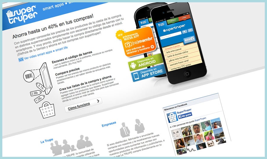 Página web Supertruper