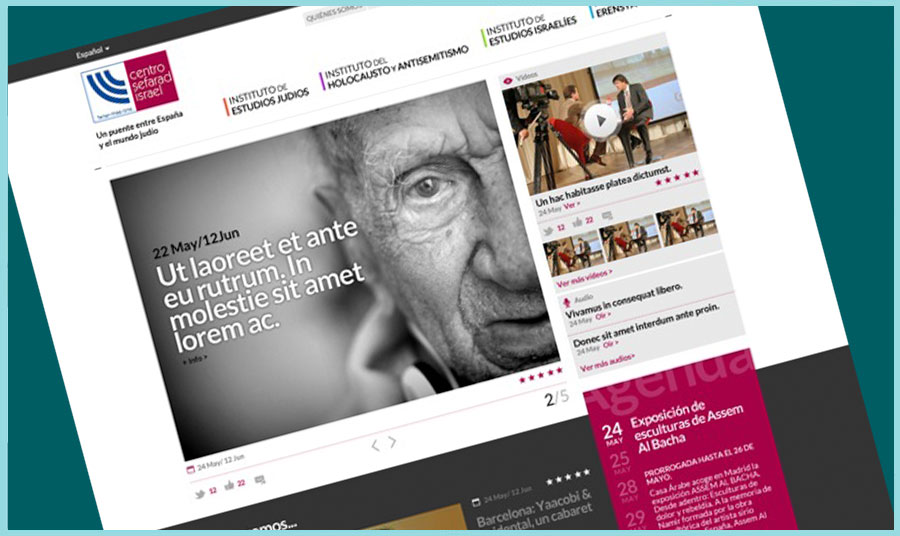 Diseño web Centro Sefarad Israel