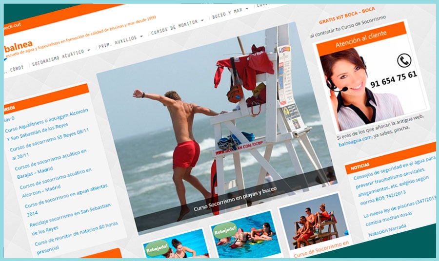 Web y tienda online Balneagua