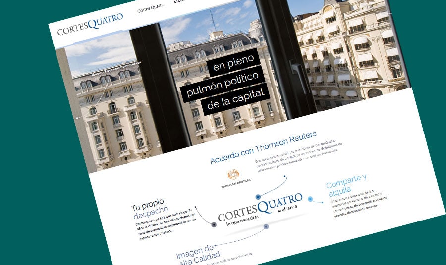 Página web Cortes Quatro