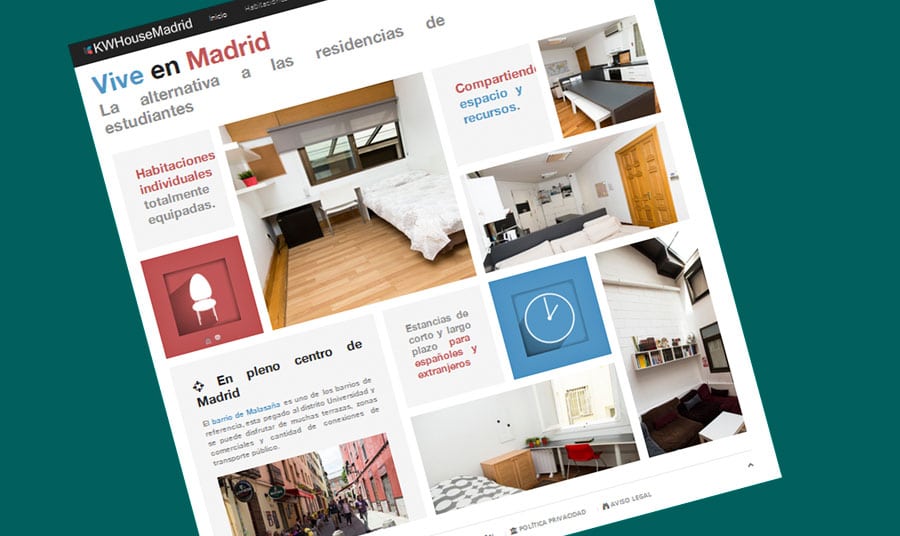 Página web Kwhousemadrid