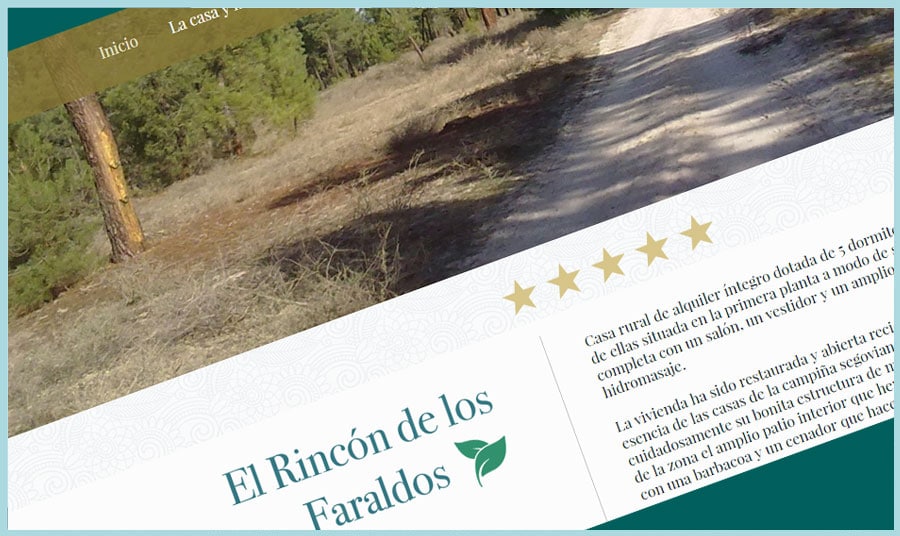 Página web El Rincón de los Faraldos