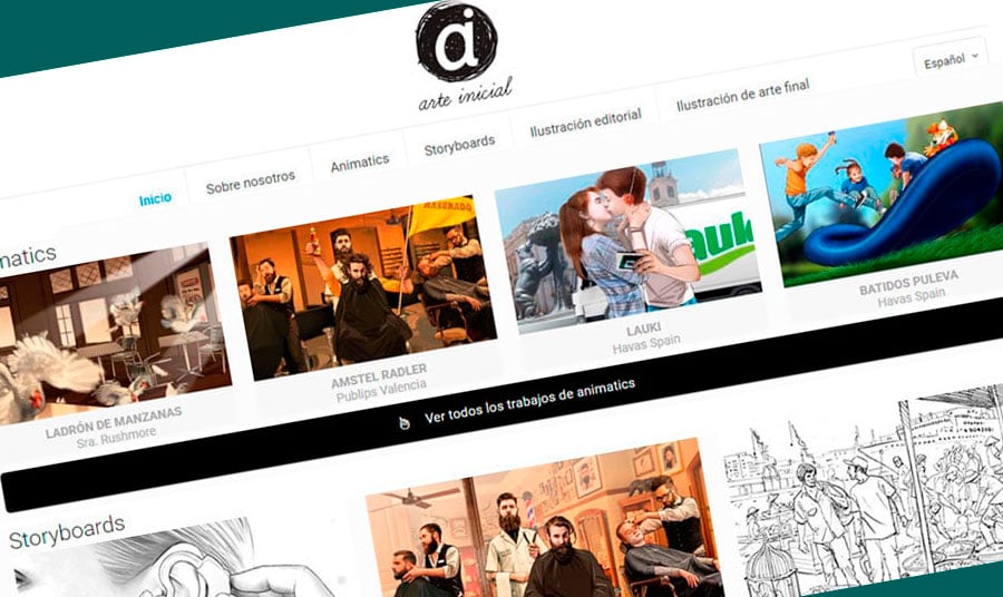 Página web Arte Inicial