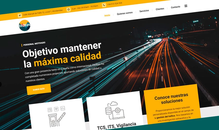 Página web Deoban